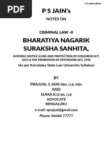 p.s Jain's Bnss - Kslu 1st Unit (Half)