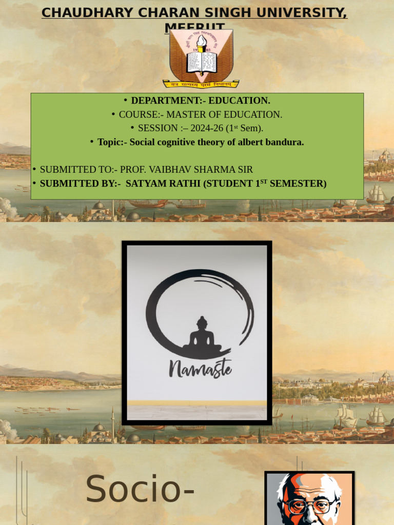 Bandura's Social Cognitive Theory Insights | PDF | Self Efficacy ...