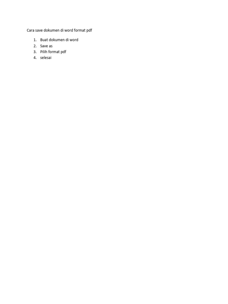 Cara save word ke pdf pdf