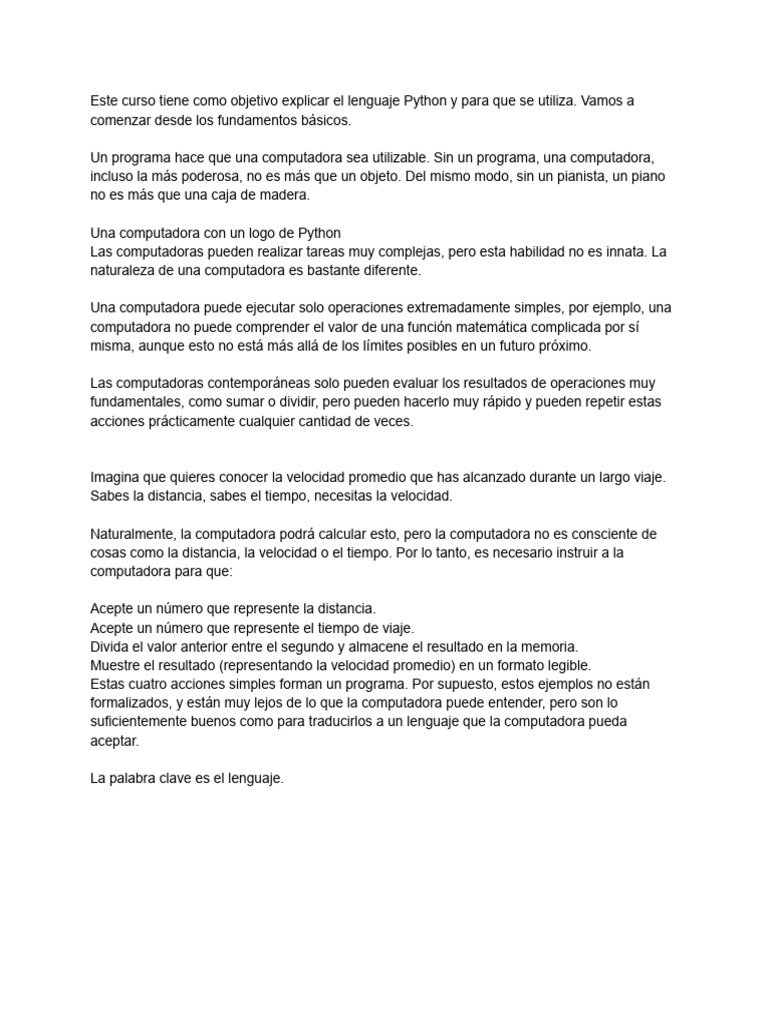 ¿Cómo Funciona Un Programa de Computadora | PDF