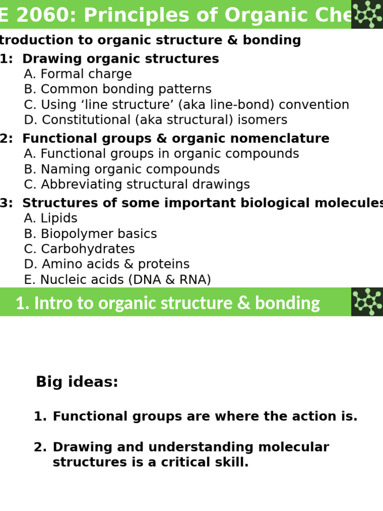 Organic Chemistry Structures Nomenclature Pdf Functional Group