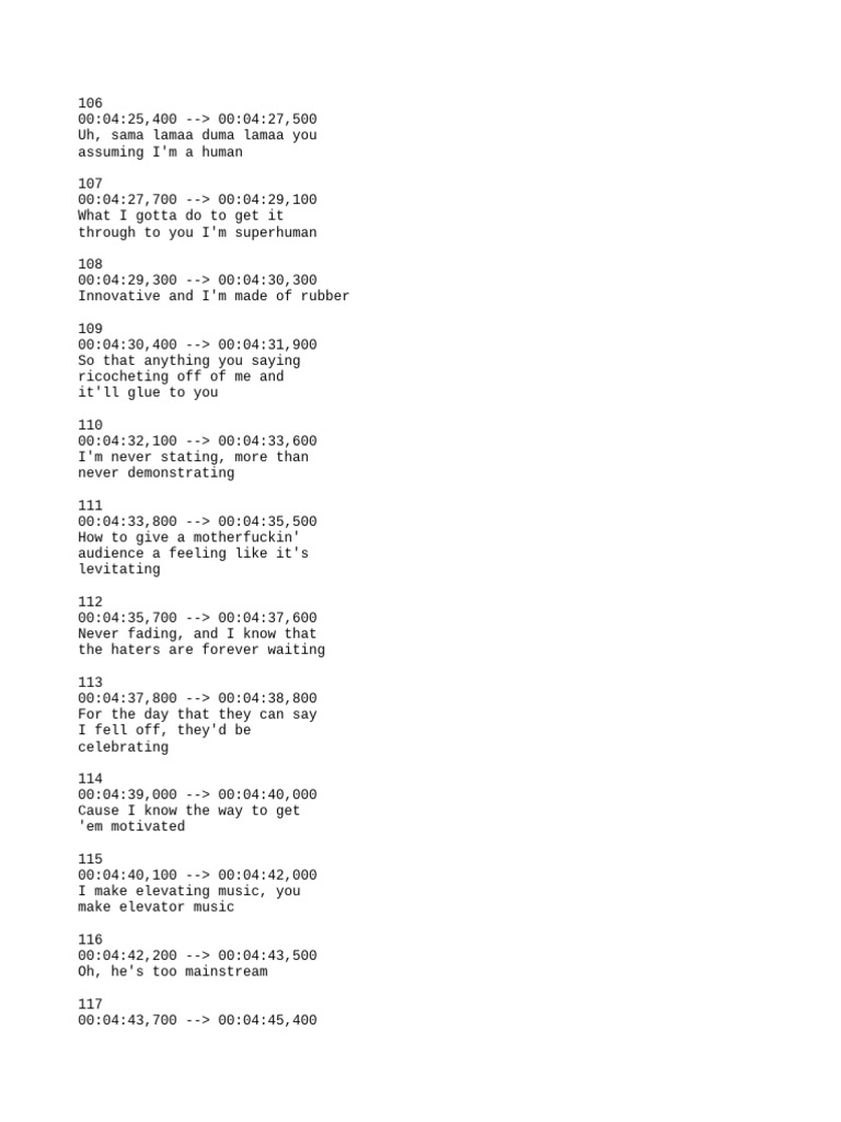 Eminem S Superhuman Lyrics Analysis Pdf Hip Hop