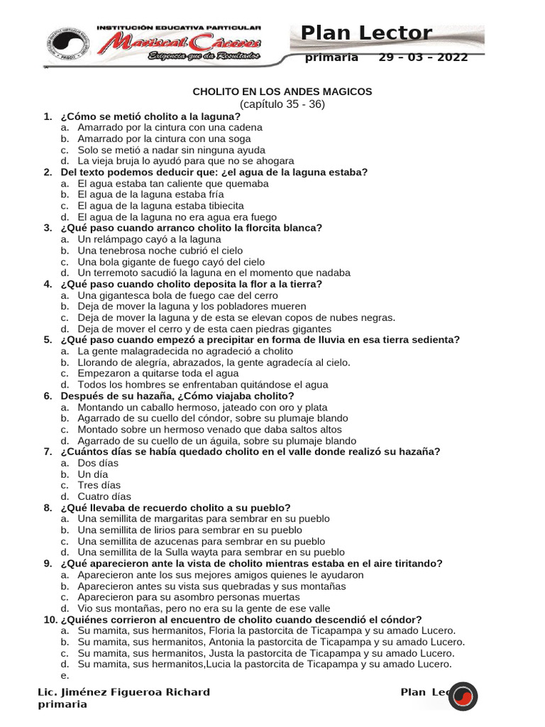 Lectura Capítulo 35 Y 36 | PDF