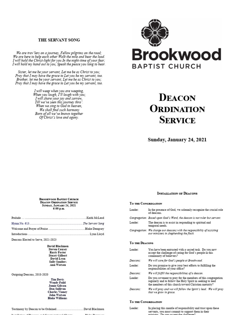 0e11446347 1611157484 Deacon Ordination Service Program 2021 | PDF ...