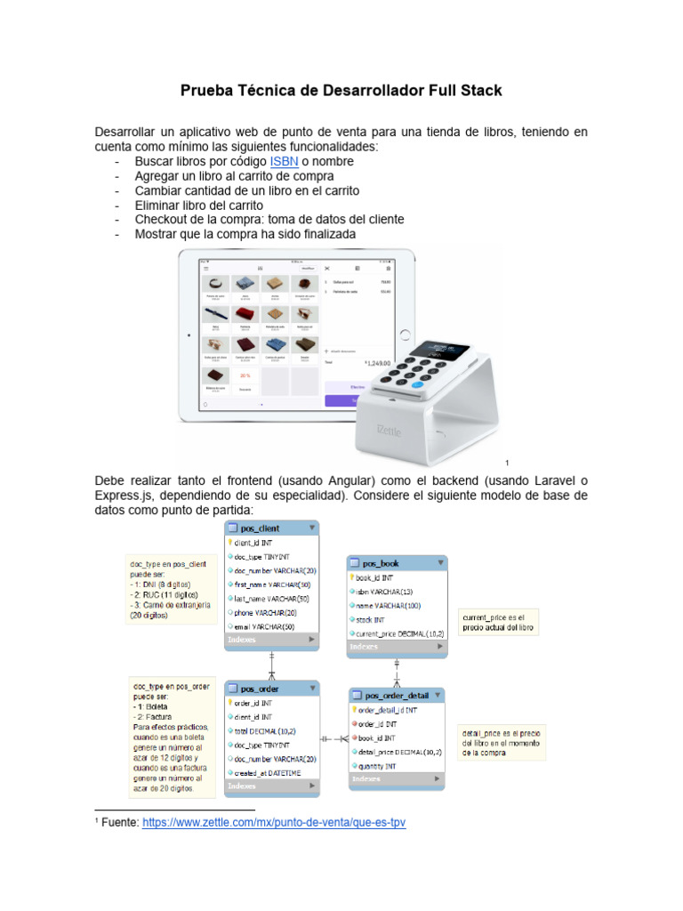 Prueba Técnica Full Stack Final | PDF | Informática