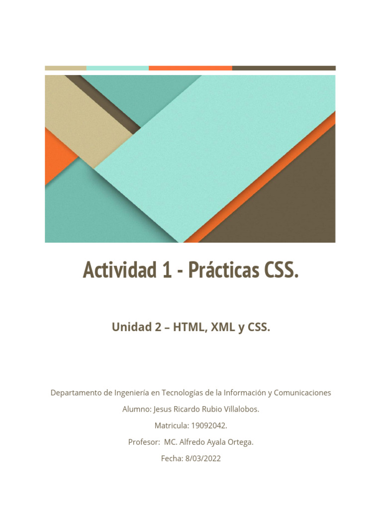 Prácticas CSS y Quiz HTML Completado | PDF