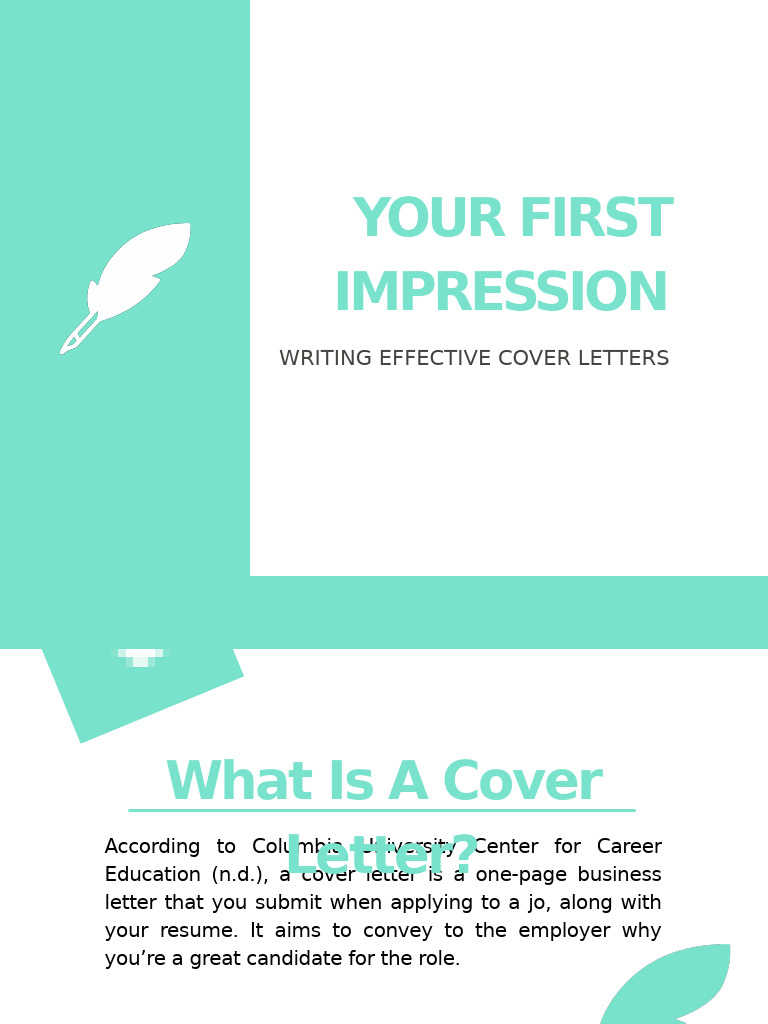 Effective Cover Letter Writing Guide | PDF | Computing | Text