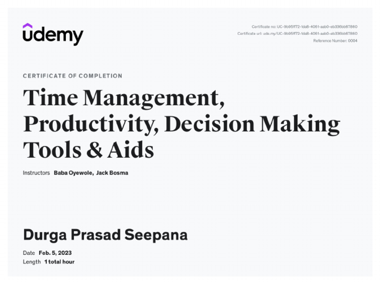 Time Management | PDF