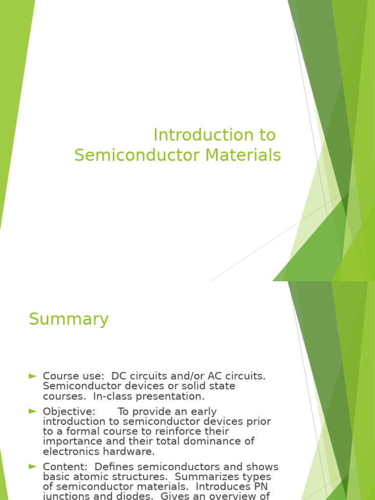 1intro 1 | PDF | Semiconductors | Doping (Semiconductor)