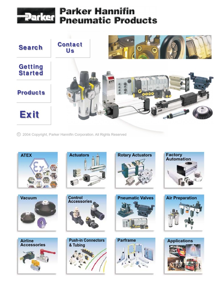 Parker Pneumatic Portable Document Format  Browser