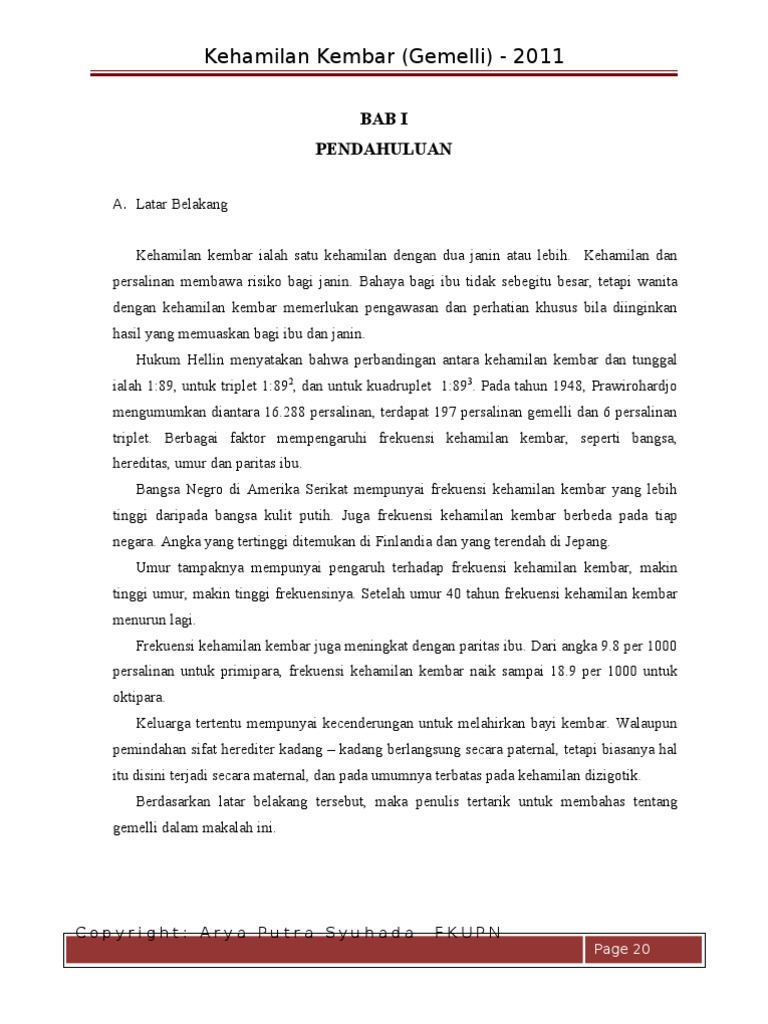 Kehamilan Kembar Gemelli
