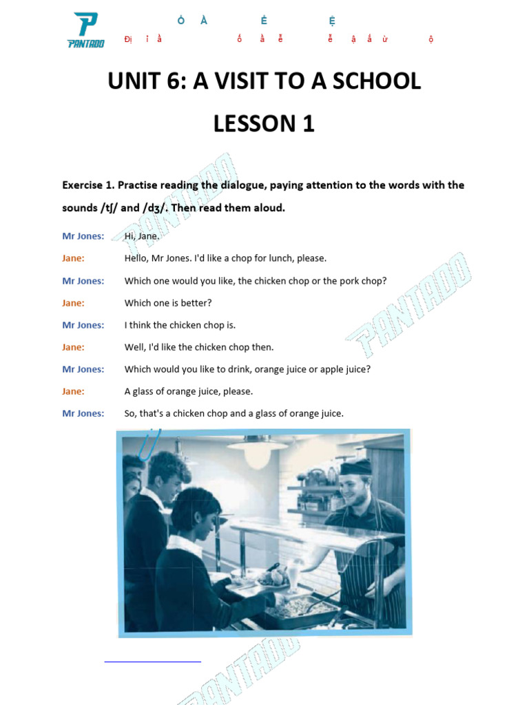 School Visit Dialogue and Exercises | PDF
