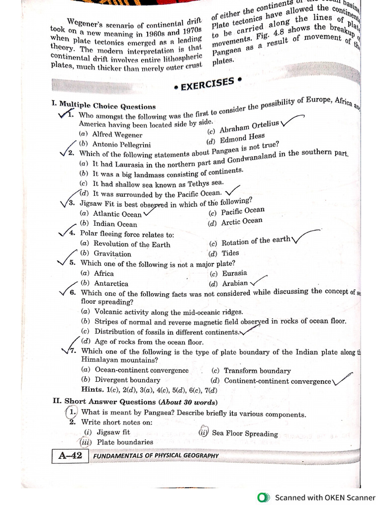 Geography Chapter 4 Distribution Of Ocean And Continents Pdf