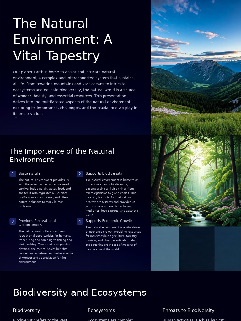 The Natural Environment's Role | PDF | Atmosphere Of Earth | Climate Change