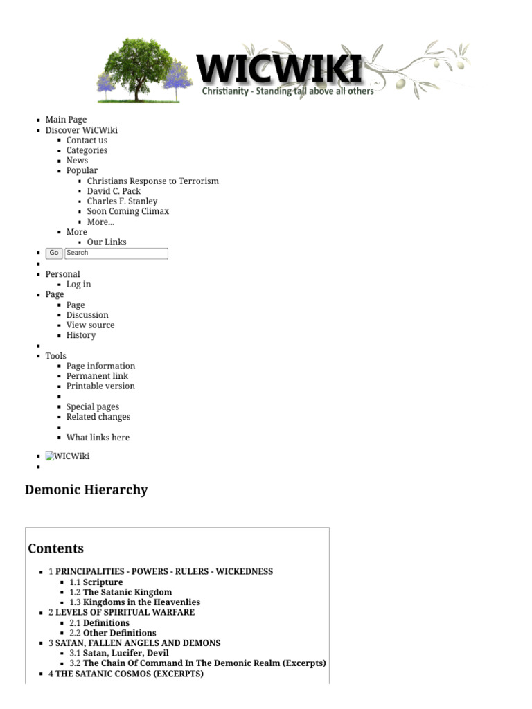 Demonic Hierarchy Explained | PDF | Demons | Satan