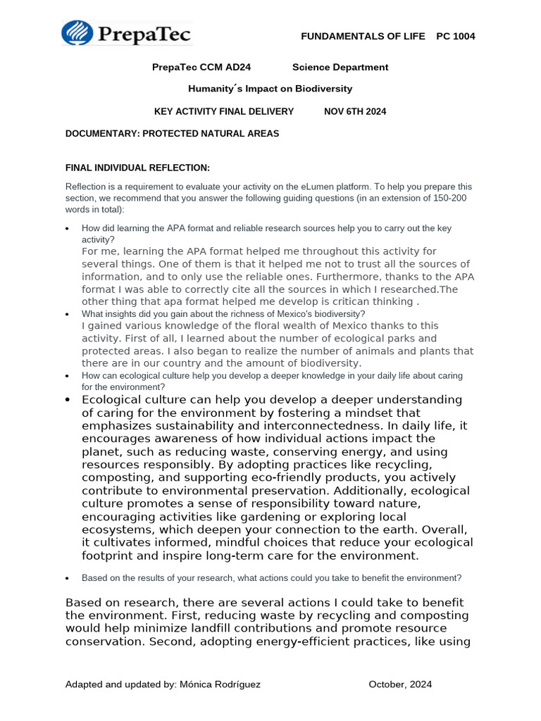 Copia de Key+Activity+Final - FV+AD24+-+English+ | PDF | Sustainability ...