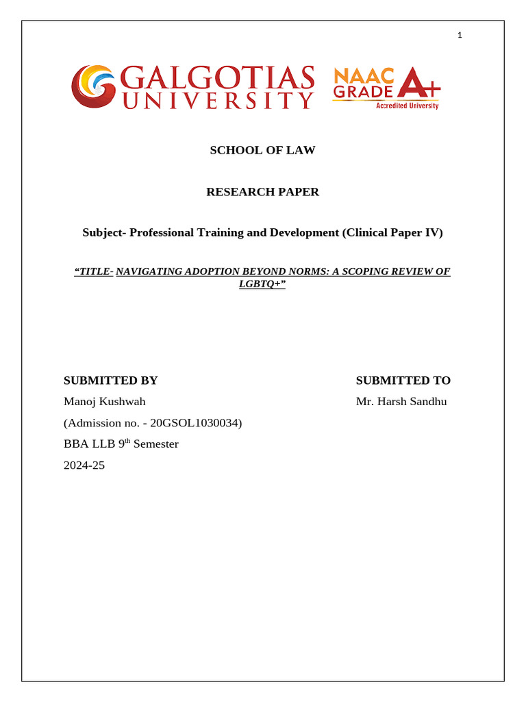 LGBTQ+ Adoption: Challenges & Insights | PDF | LGBTQIA+ Studies | Lgbt