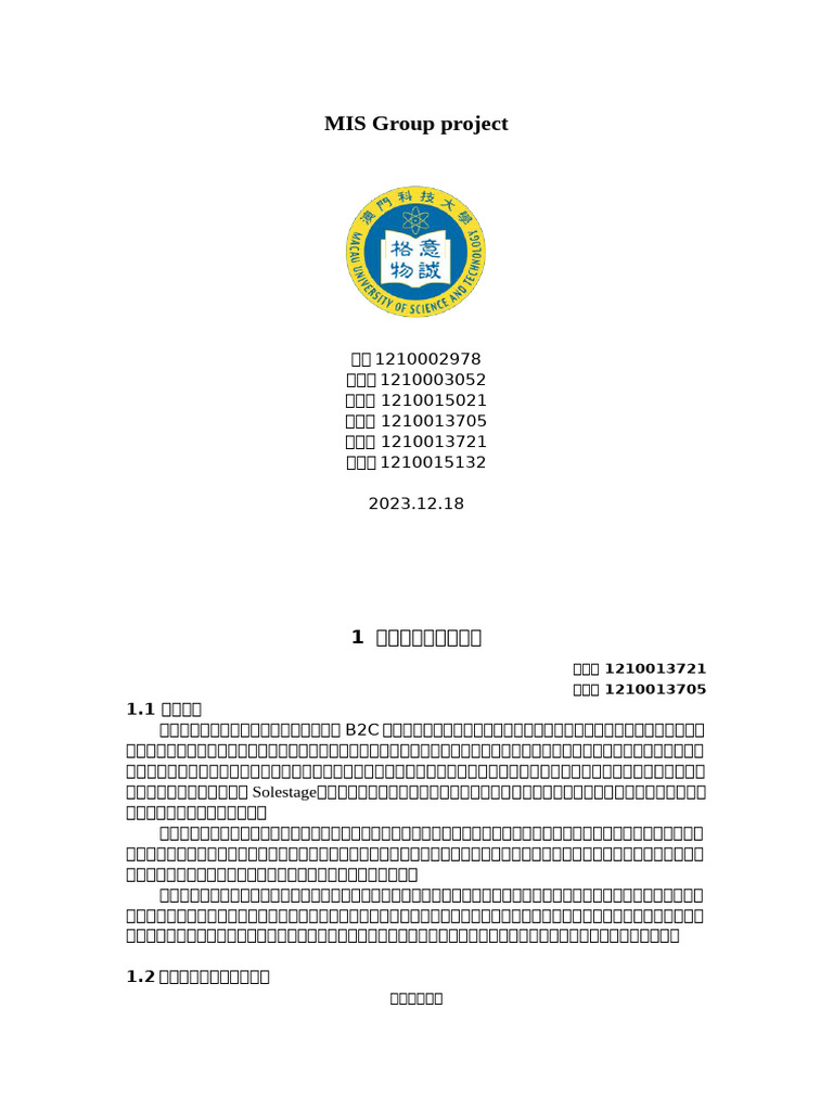 MIS Report | PDF