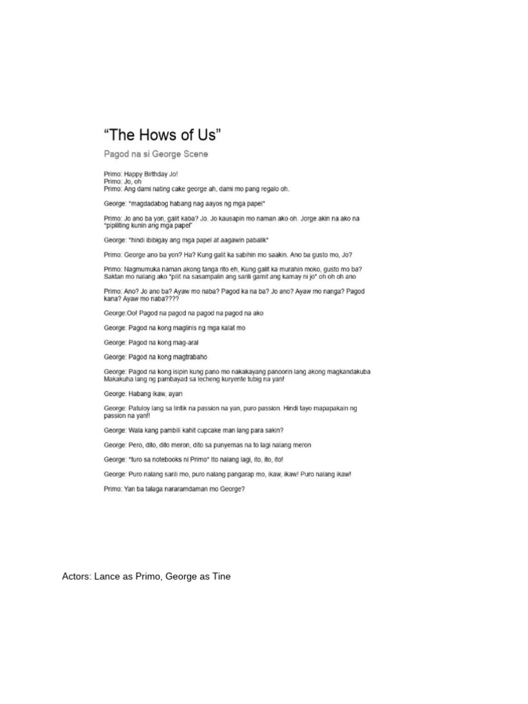 Actors | PDF