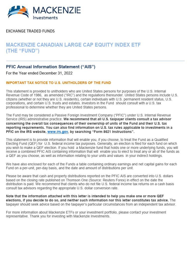 pfic-2023-qce-en | PDF | Capital Gains Tax | Taxes