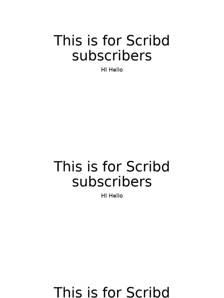 Scribd Subscribers GUide | PDF