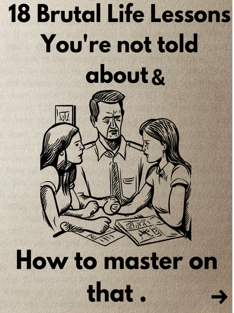 18 Brutal Life Lessons Pdf Behavior Modification Psychological