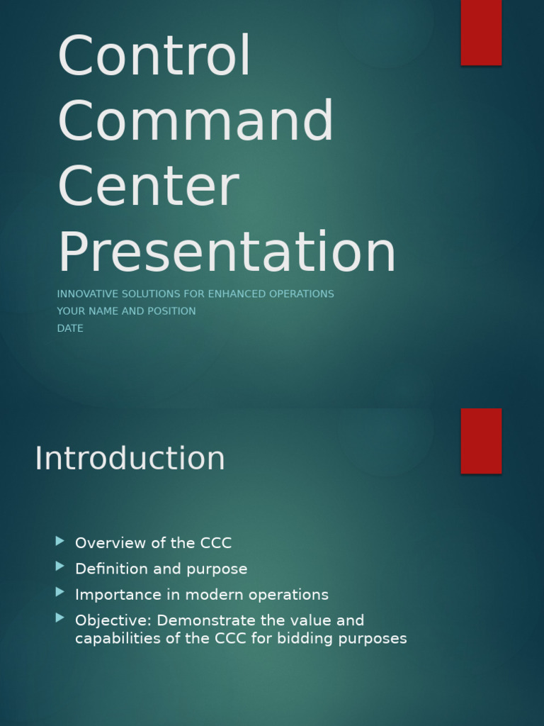 Control Command Center Presentation | PDF