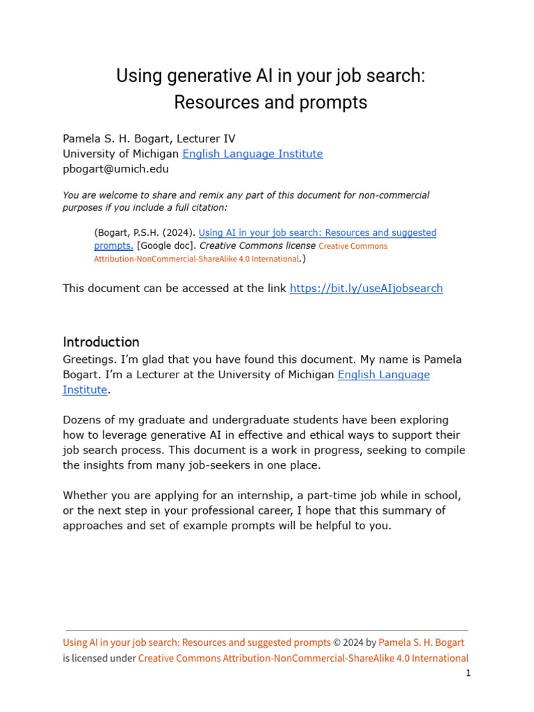 AI Tools for Job Search Success | PDF | Artificial Intelligence ...