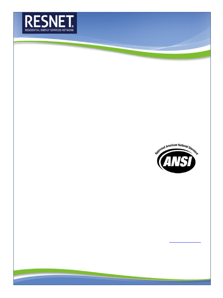Ansi Resnet - 301 2014 | PDF | Heat Pump | Ventilation (Architecture)