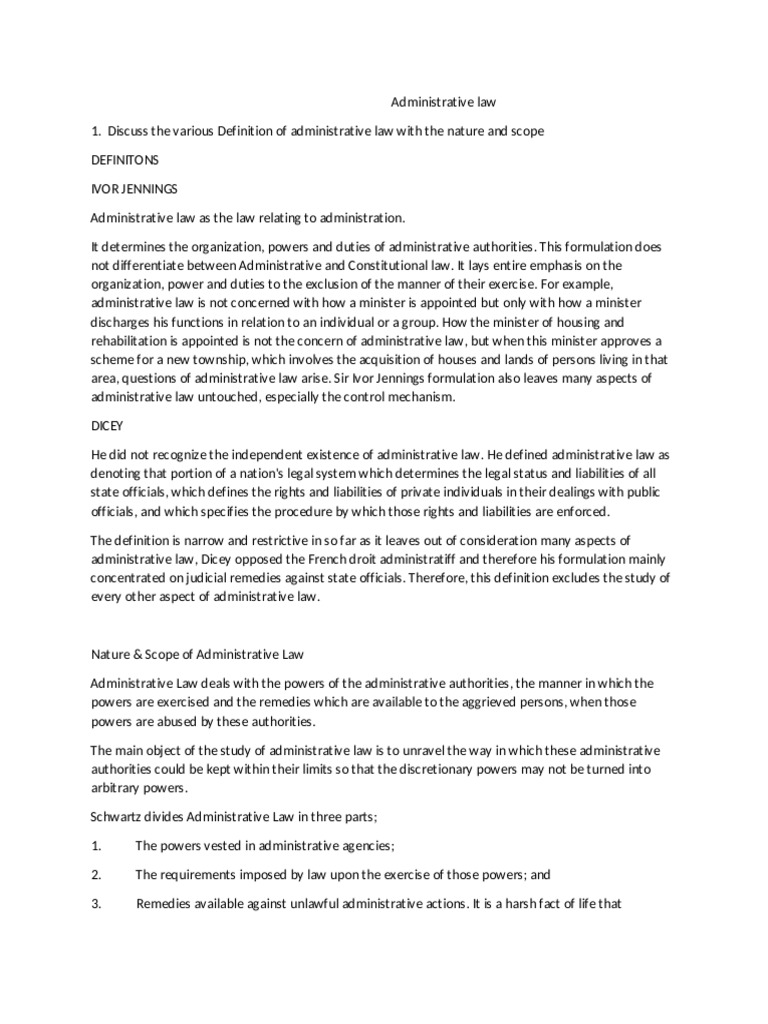 administrative.docx | PDF | Separation Of Powers | Administrative Law