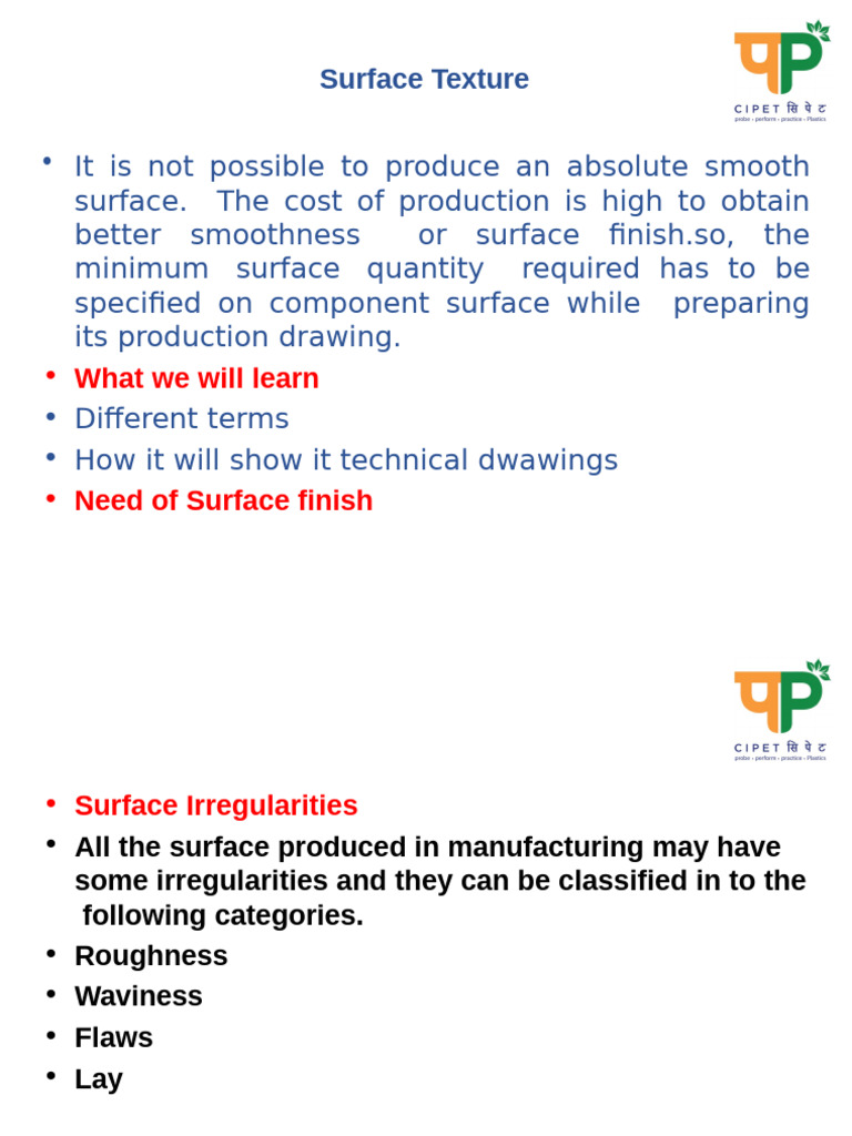 Understanding Surface Texture in Manufacturing | PDF | Surface ...