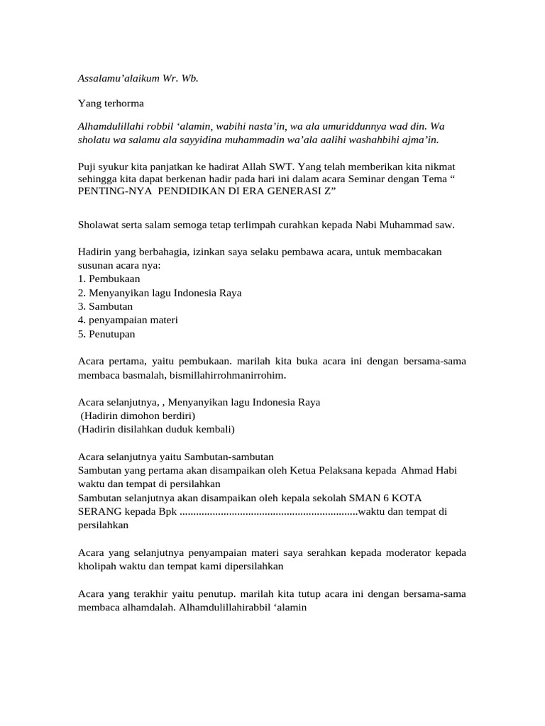 Seminar Pendidikan Generasi Z 2023 | PDF