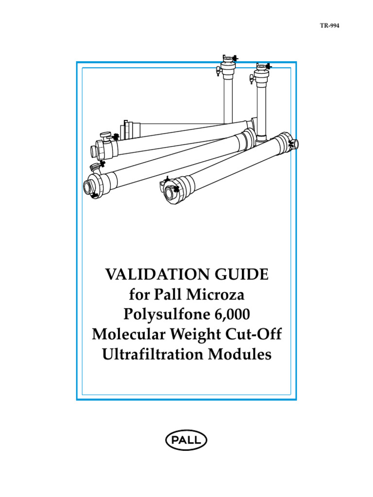 Validation Guide for Microza UF Modules | PDF | Verification And ...