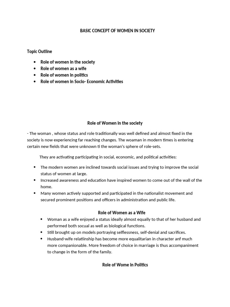 Women's Roles and Education in Society | PDF | Gender Role | Empowerment