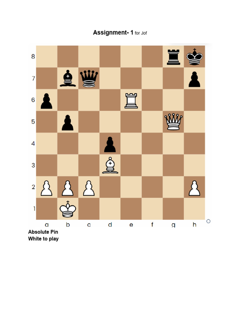Chess Tactics Practice Assignment | PDF