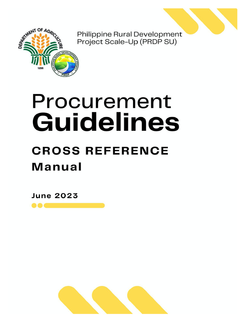 Prdp scale up procurement unit module 0 cross reference manual pdf