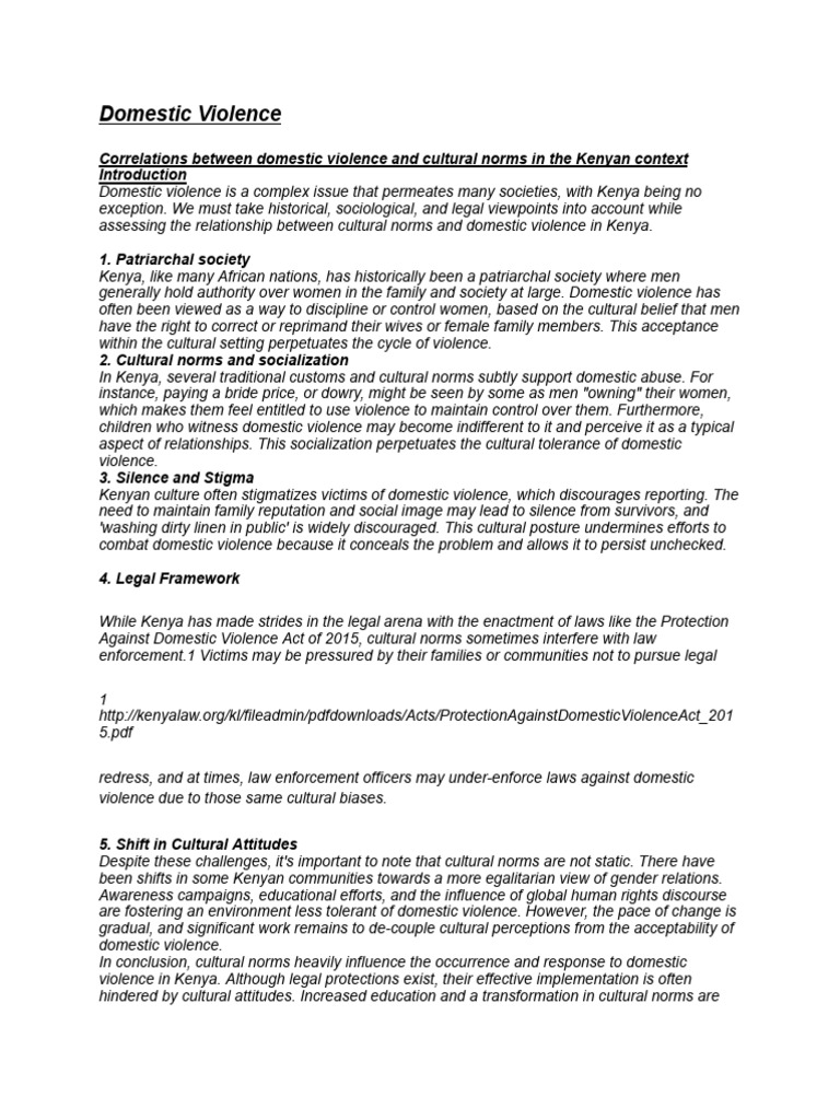 Domestic Violence | PDF | Domestic Violence | Mental Health