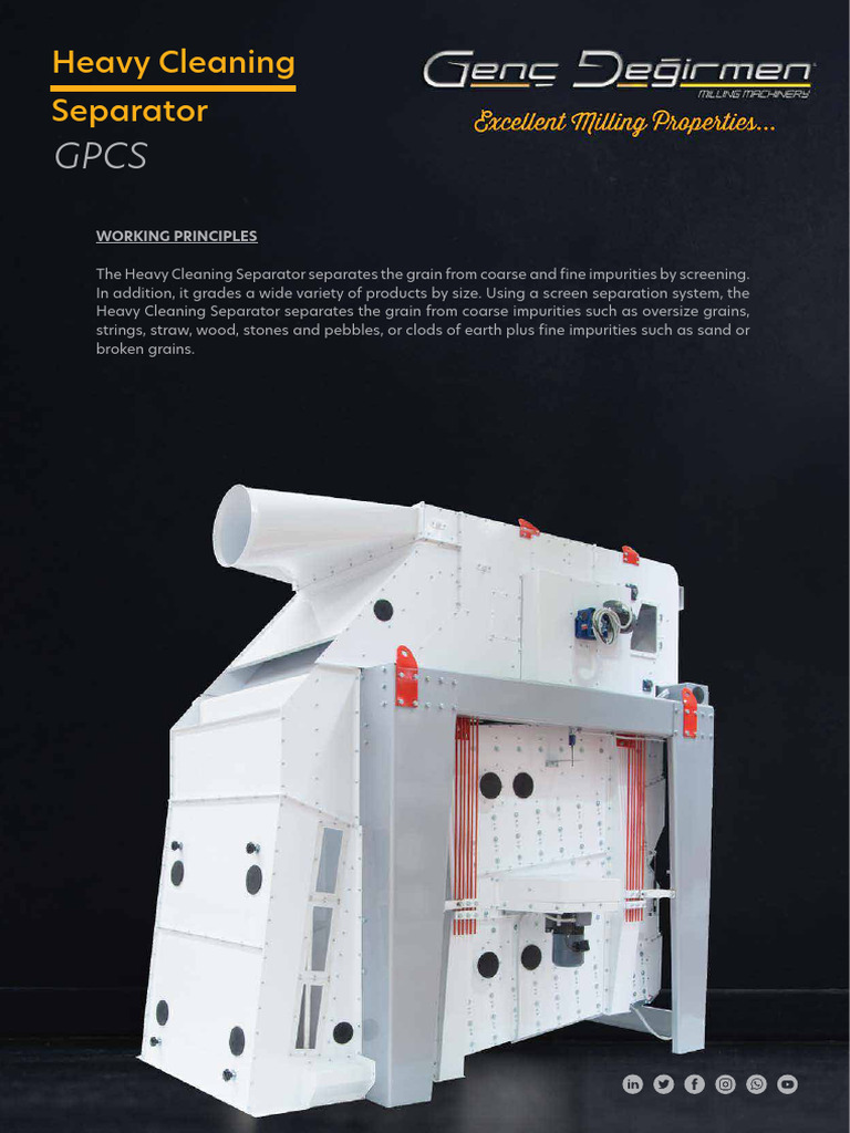 Heavy Cleaning Separator Overview | PDF | Staple Foods | Agriculture