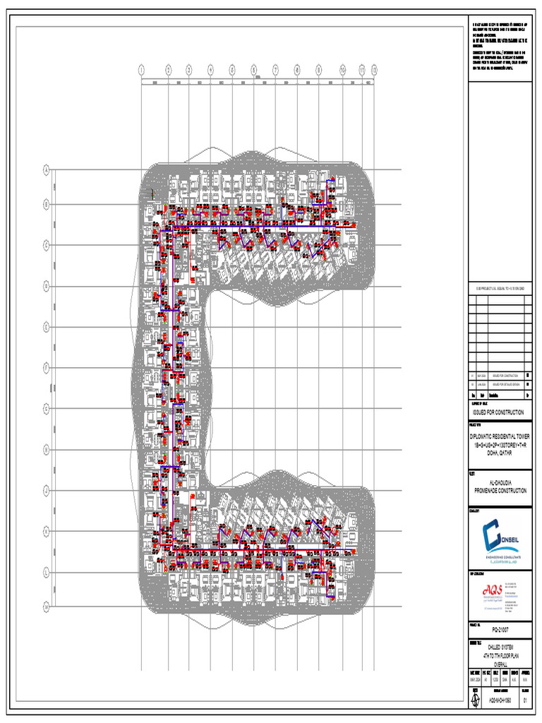 Aqs-M-Ch-1060 CHW System 4TH-7TH Floor Plan-Overall | PDF | Sustainable ...