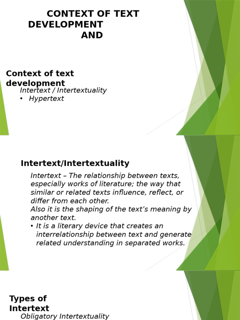 Understanding Optional Intertextuality | PDF | Intertextuality