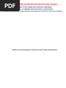 SUGGESTIVE QUESTIONS OF ICSE 2025 BIOLOGY