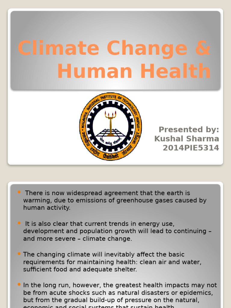 Climate Change & Human Health | PDF | Climate Change | Climate