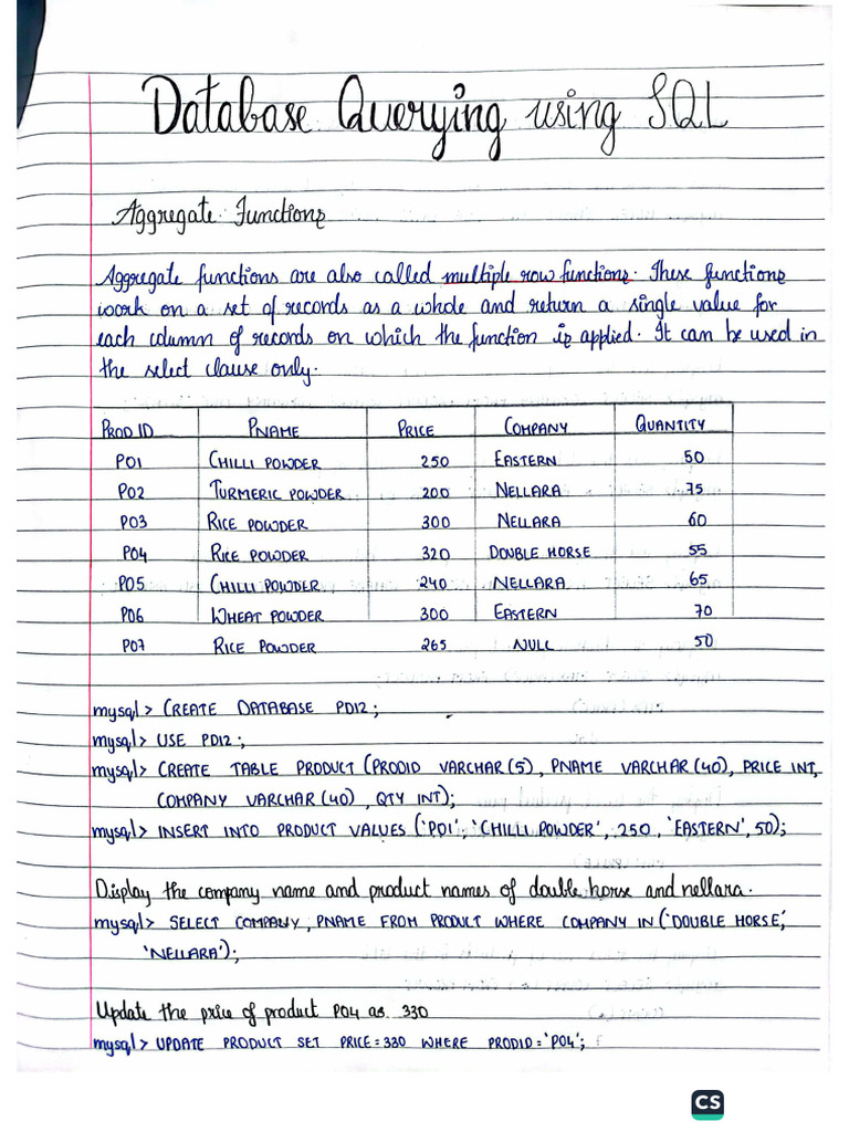 Database Query Using SQL | PDF