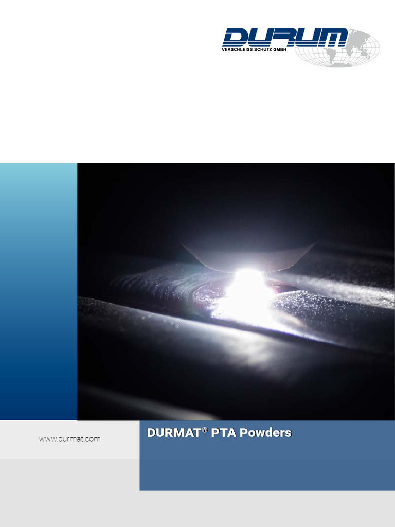 Durmat PTA Powders | PDF | Tungsten | Welding