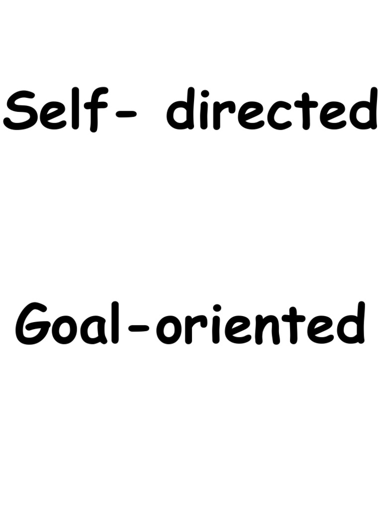 Self directed pdf