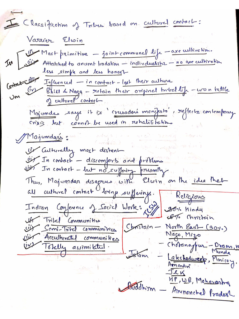 2 Tribal Classification- Racial, Eco, Political, Linguistic | PDF