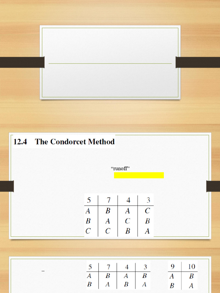 MAT 100 Lecture 09 | PDF | Two Round System | Voting