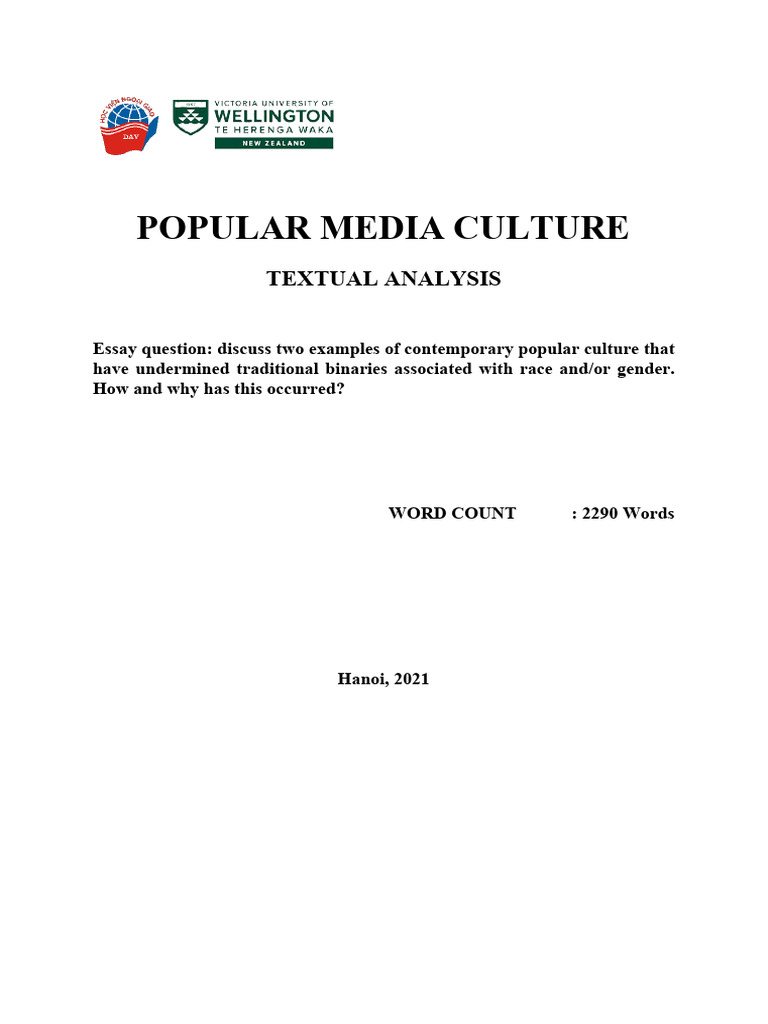 Popular Media Culture Textual Analysis | PDF | Homosexuality | Gender