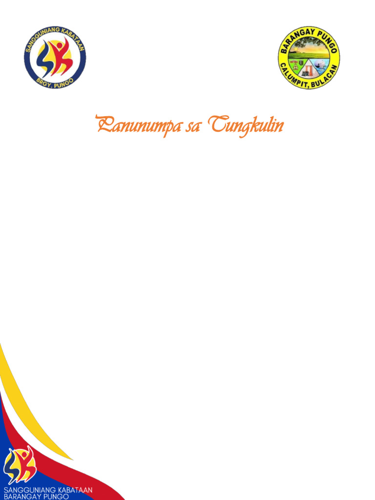 Panunumpa Sa Tungkulin SK Treasurer | PDF