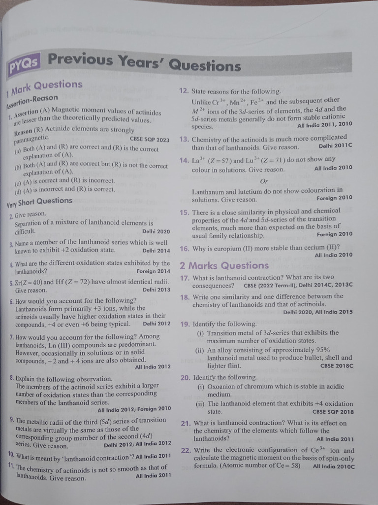 D&F Block CBSC Board Question | PDF
